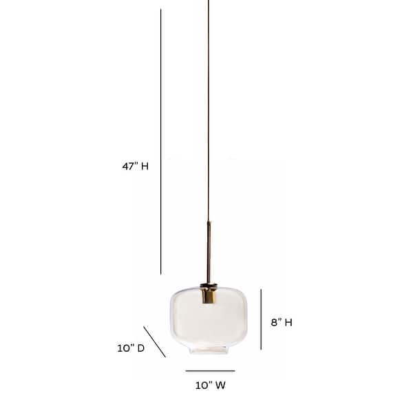 Kempton 8" Cognac Glass Single Light Pendant Bed Bath & Beyond 33915077